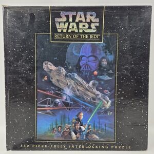 NEW Star Wars Return of the Jedi 550 Piece Puzzle 1995 Milton Bradley 18x24